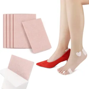10 Sheets Moleskin Tape Flannel Adhesive Pads Moleskin for Foot, Blister Prevention Patches Foot Care Sticker to Reduce Friction Pain