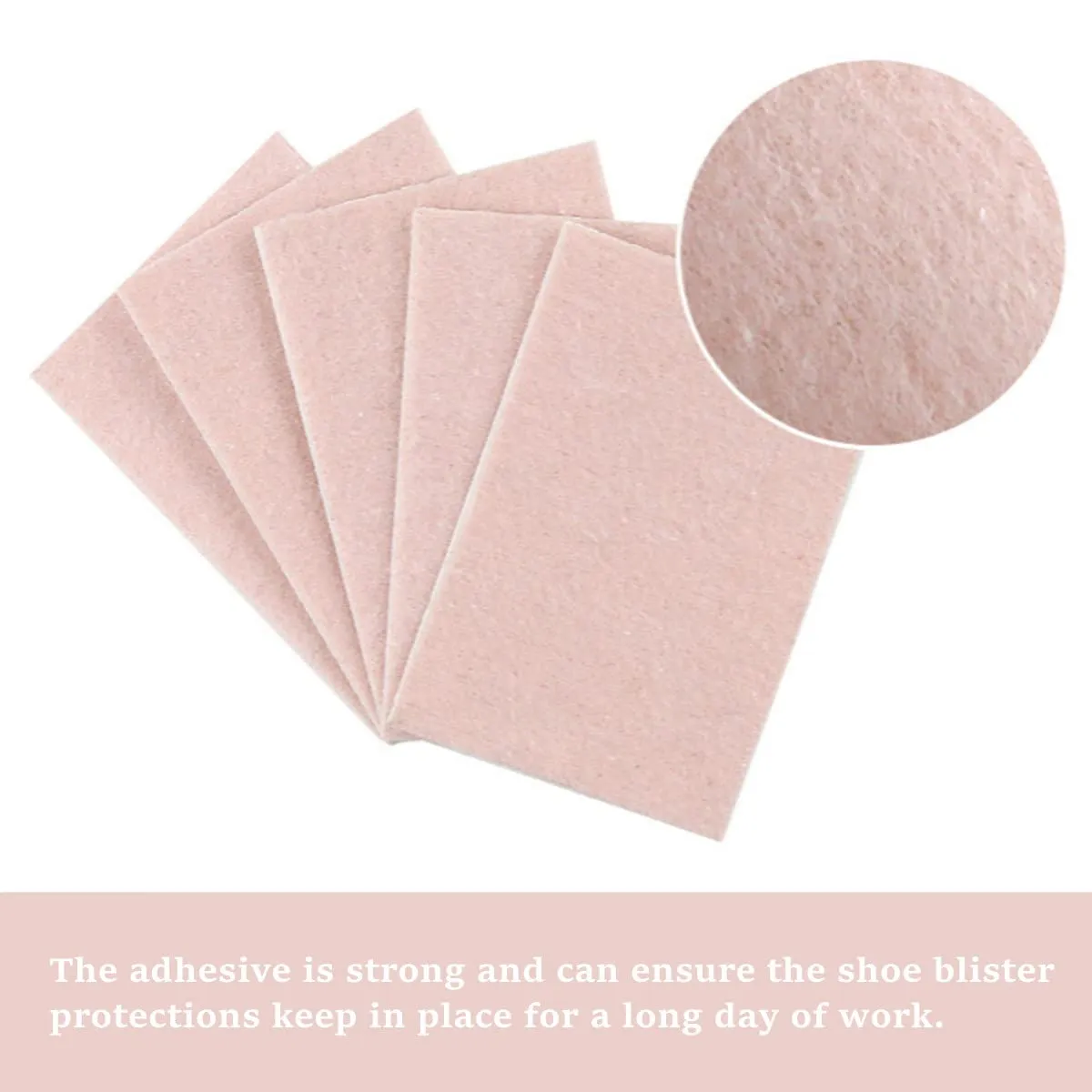 10 Sheets Moleskin Tape Flannel Adhesive Pads Moleskin for Foot, Blister Prevention Patches Foot Care Sticker to Reduce Friction Pain
