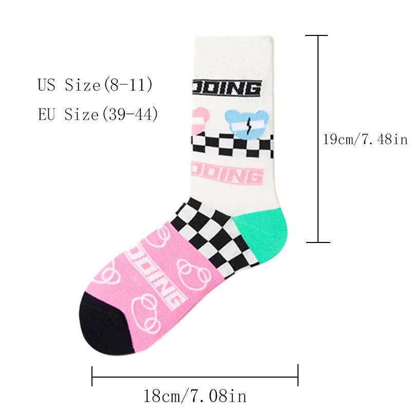 3 Pairs Men's Crew Socks – Breathable, Odor-Resistant & Non-Slip