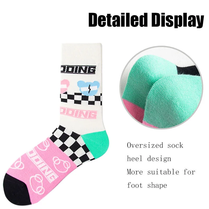 3 Pairs Men's Crew Socks – Breathable, Odor-Resistant & Non-Slip