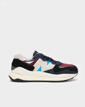 57/40 Nb Navy with NB burgundy Low Top Sneakers