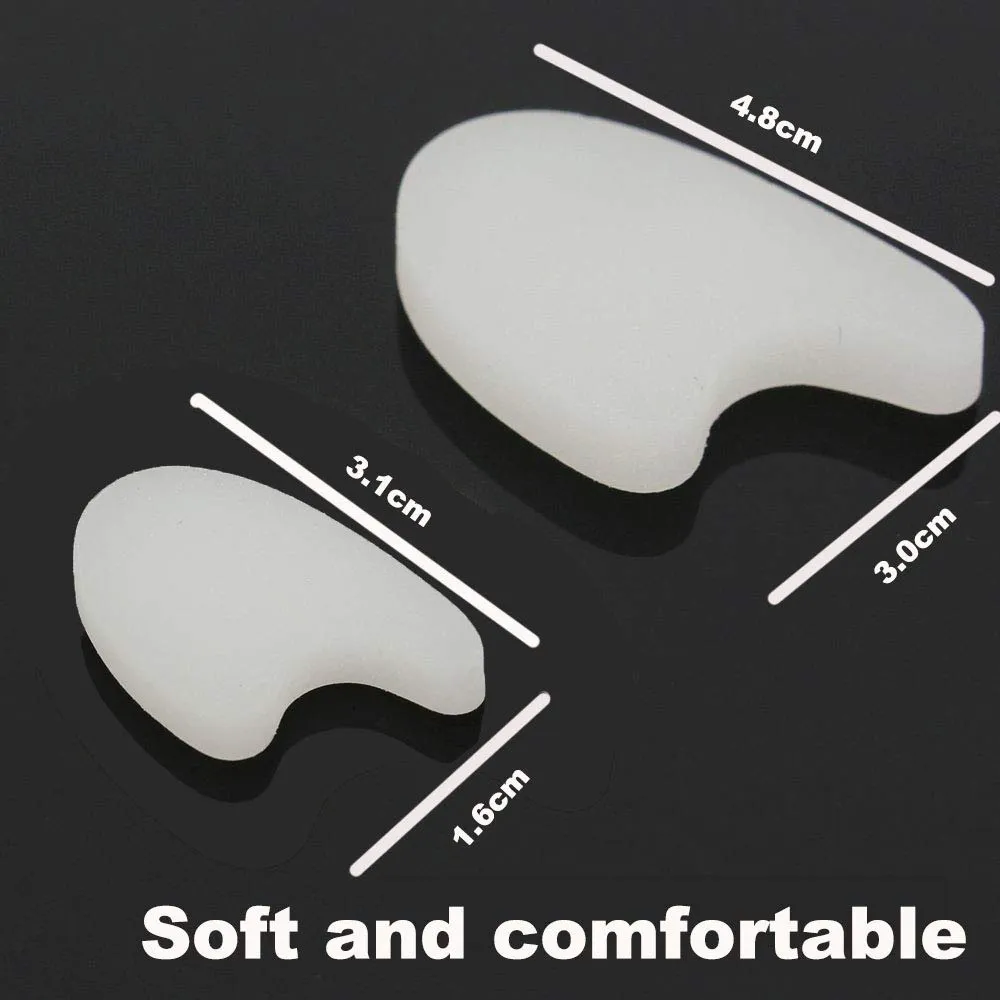 8 Pcs Gel Toe Spacer, Gel Toe Separators for Hammer Toe, Overlapping Relieve Pain Bunion Correctors Toe Spacers Gel Big Toe Straighteners for Hallux Valgus
