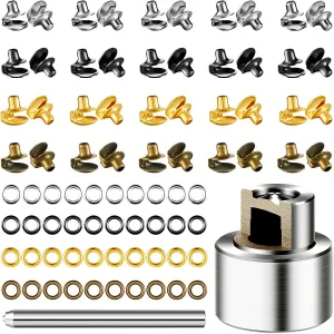 80 Sets Boots Hook Lace Buckles Speed Eyelets Hooks for Boots Shoelace Hooks for Camp Hike Climb (Silver, Black, Gold, Bronze)