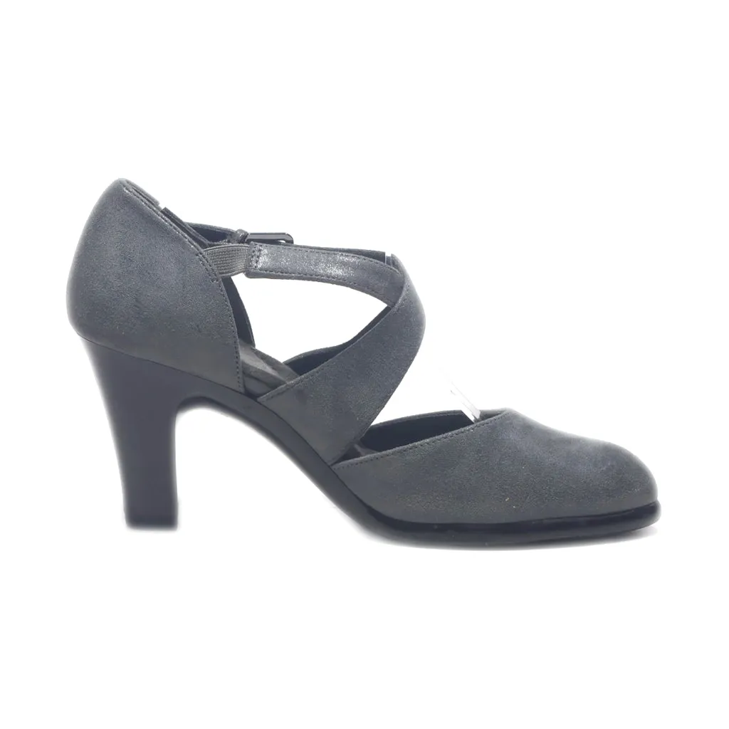 Aerosoles Heelrest High-Heel Shoes Leather Grey Colour For Women
