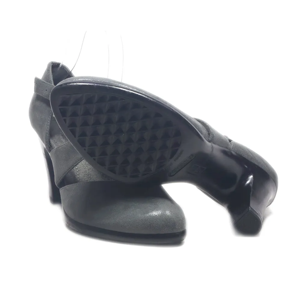 Aerosoles Heelrest High-Heel Shoes Leather Grey Colour For Women