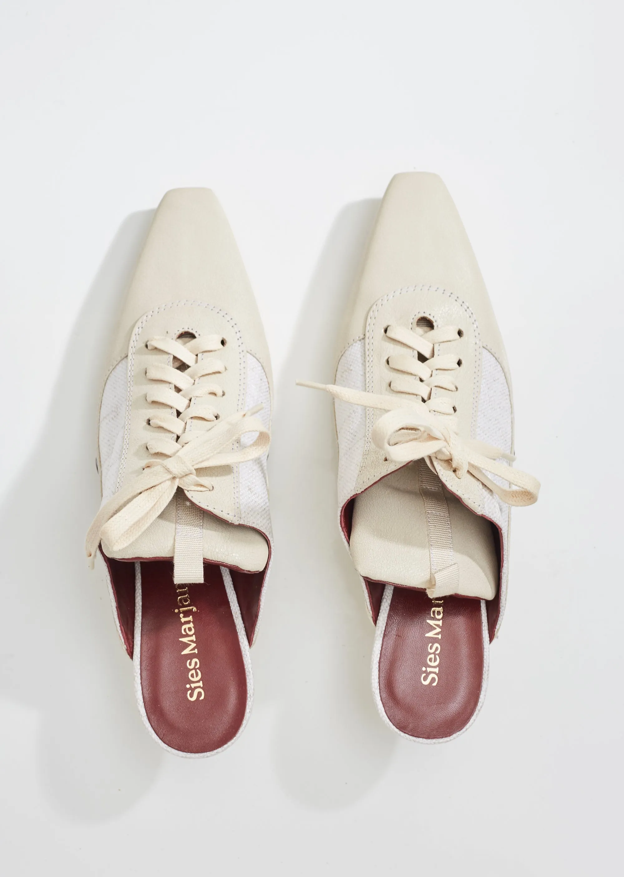 Alice Distressed Lace Up Mule