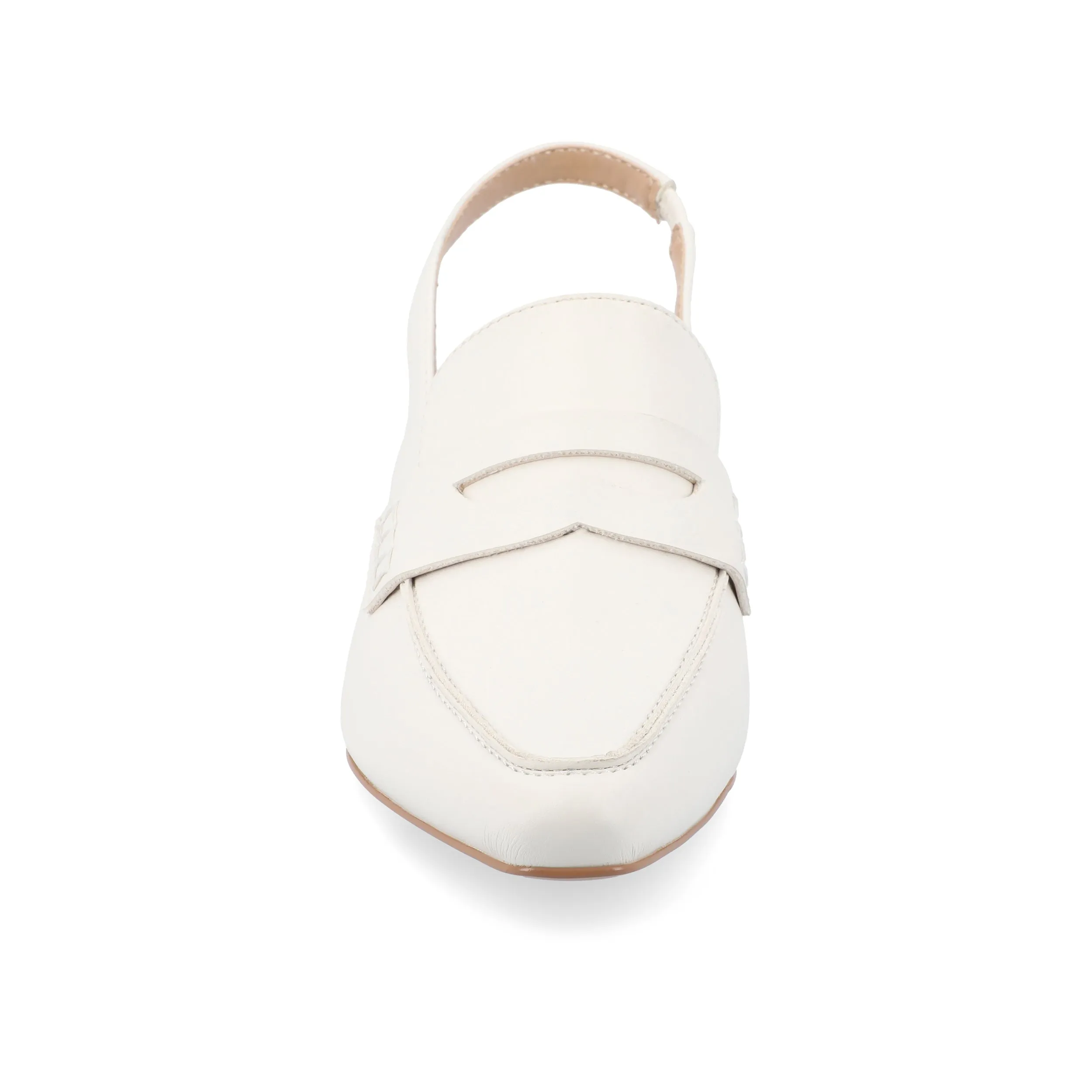 AMORY KITTEN HEEL LOAFERS IN FAUX LEATHER