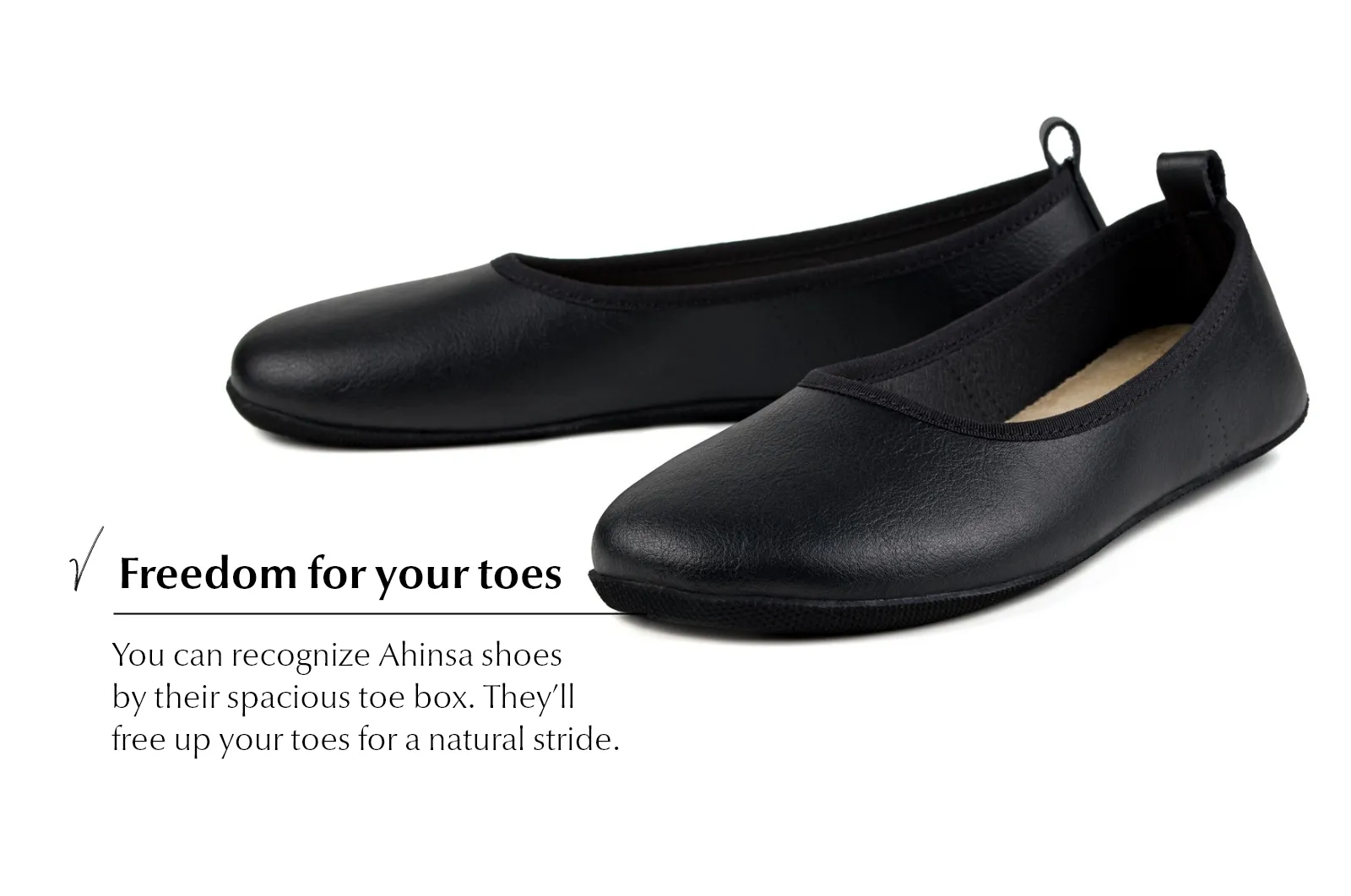 Ananda Narrow Barefoot Dress shoes - Black