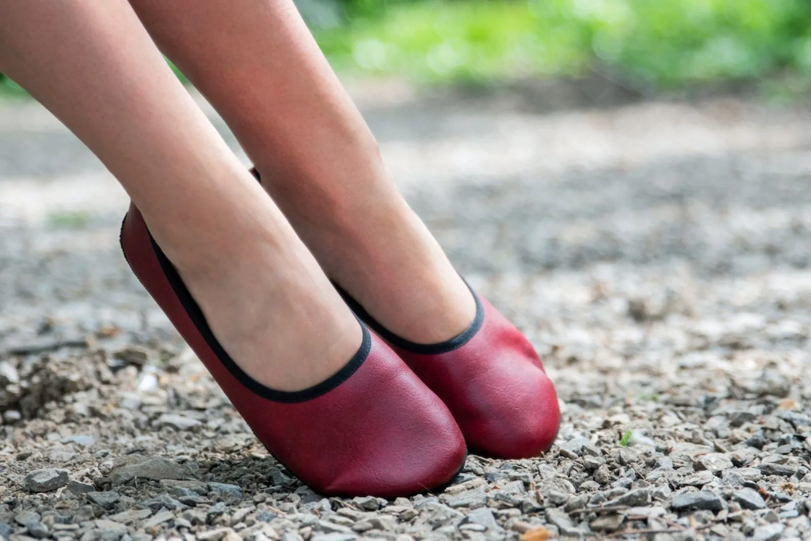 Ananda Narrow Barefoot Dress shoes - Burgundy
