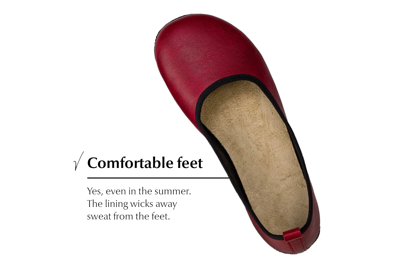 Ananda Narrow Barefoot Dress shoes - Burgundy