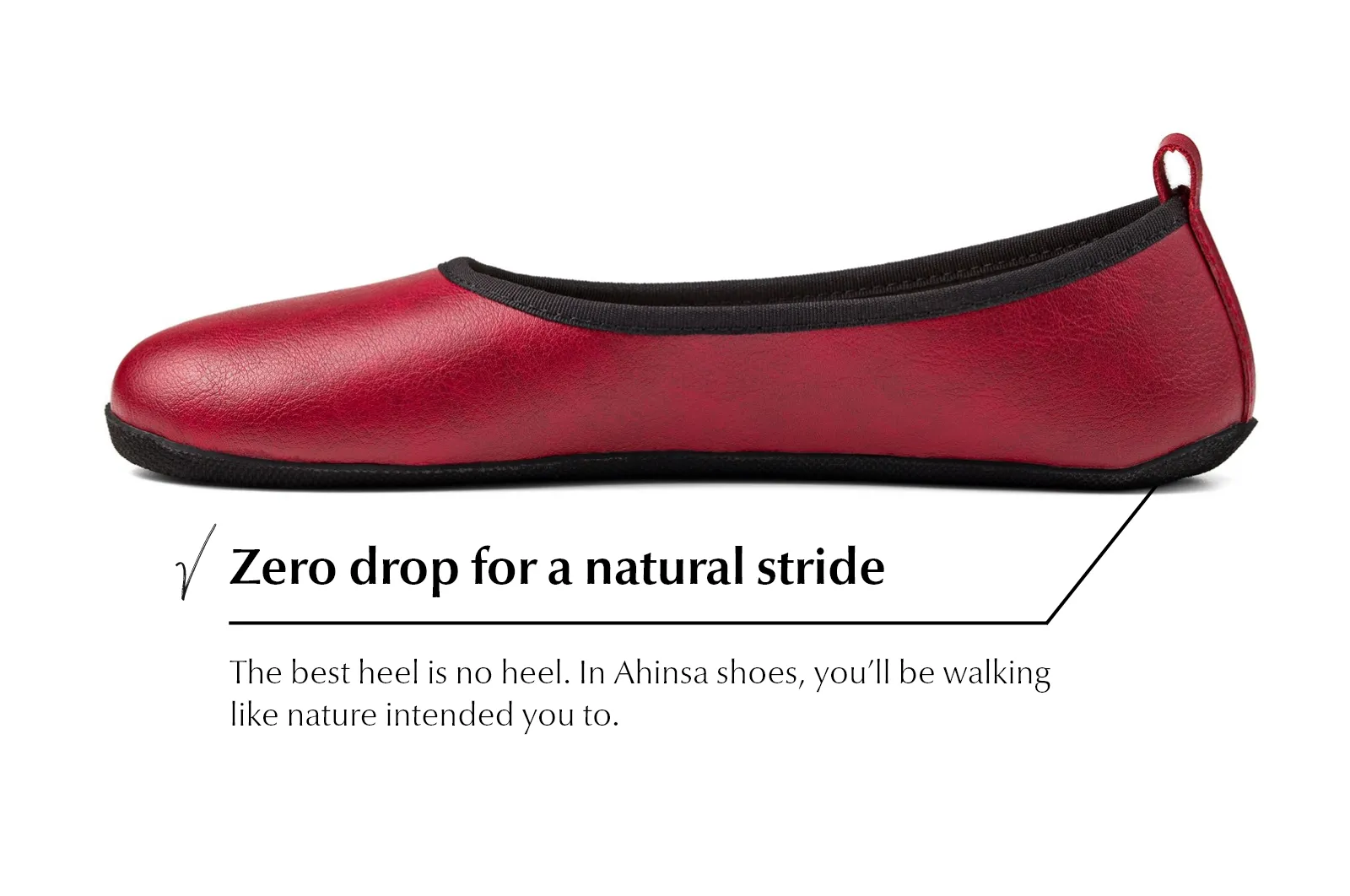 Ananda Narrow Barefoot Dress shoes - Burgundy
