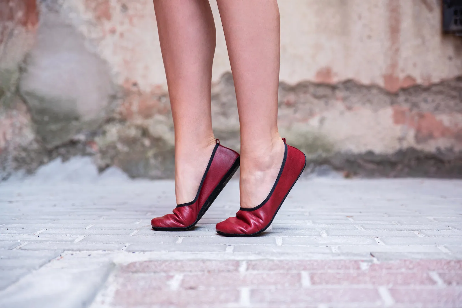 Ananda Narrow Barefoot Dress shoes - Burgundy