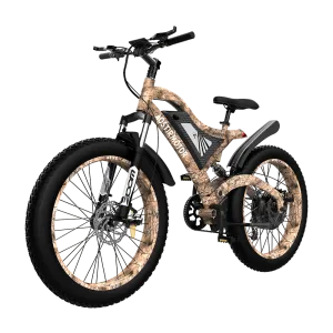 AOSTIRMOTOR SnakeSkin Grain Mountain EBike S18 -1500W | 48V 15Ah Battery