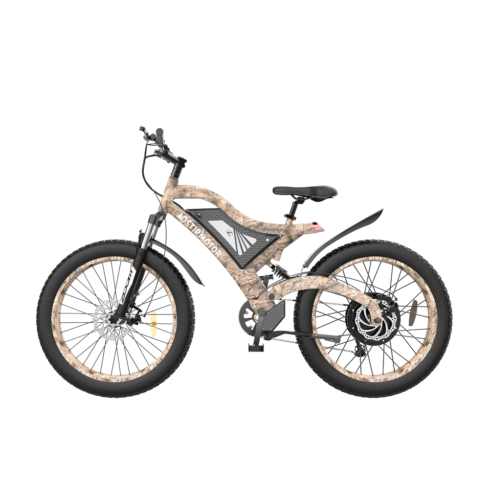 AOSTIRMOTOR SnakeSkin Grain Mountain EBike S18 -1500W | 48V 15Ah Battery