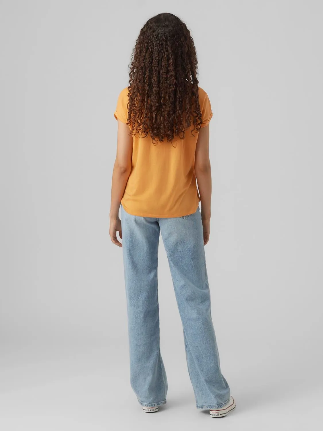 Ava T Shirt Mock Orange