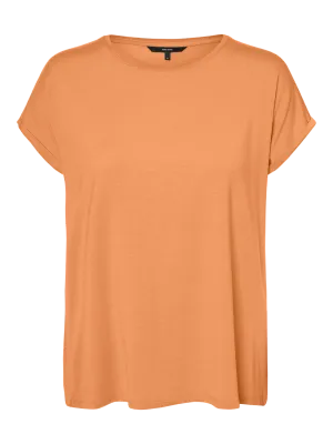 Ava T Shirt Mock Orange