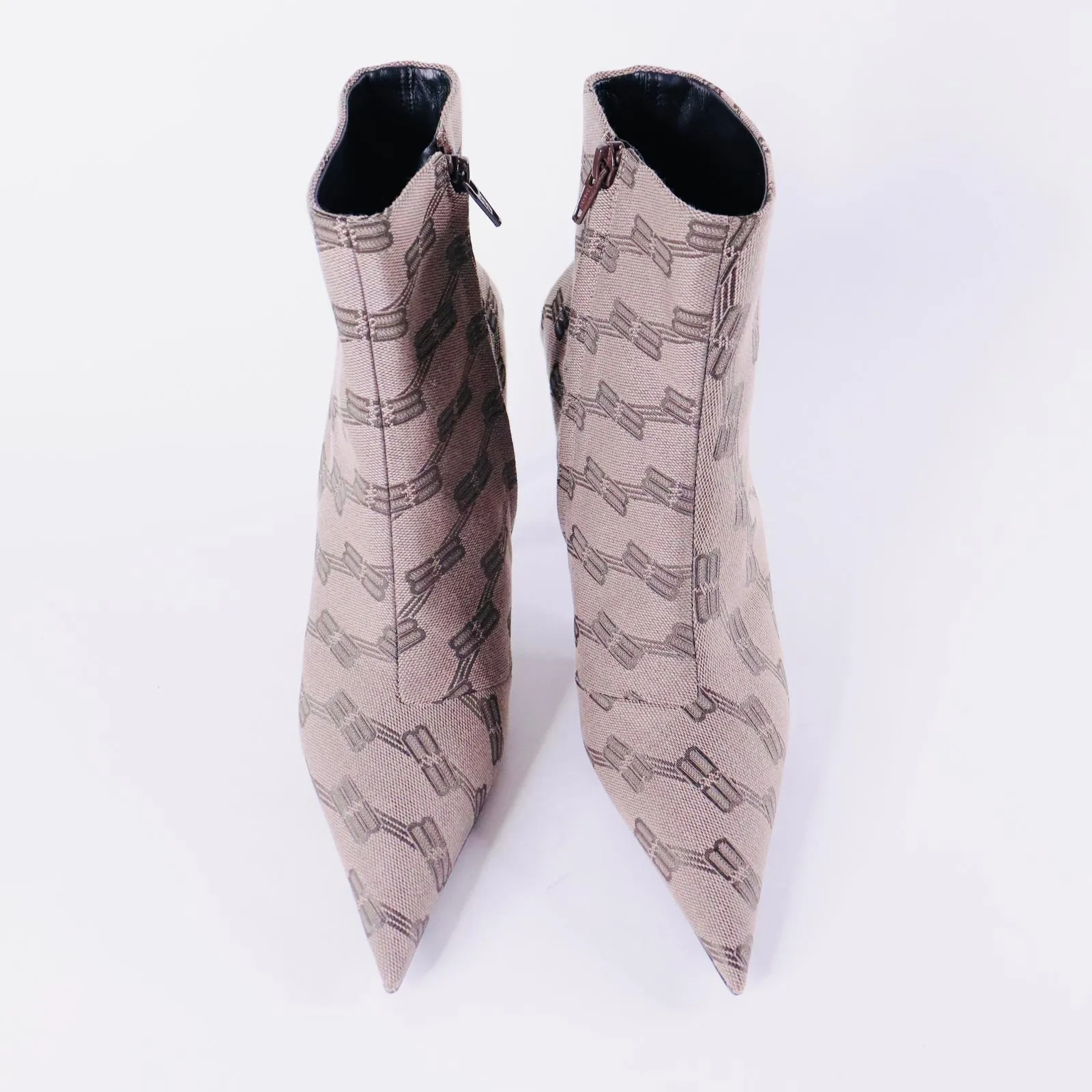 BALENCIAGA  Women's Square Knife 80mm Bootie BB Monogram