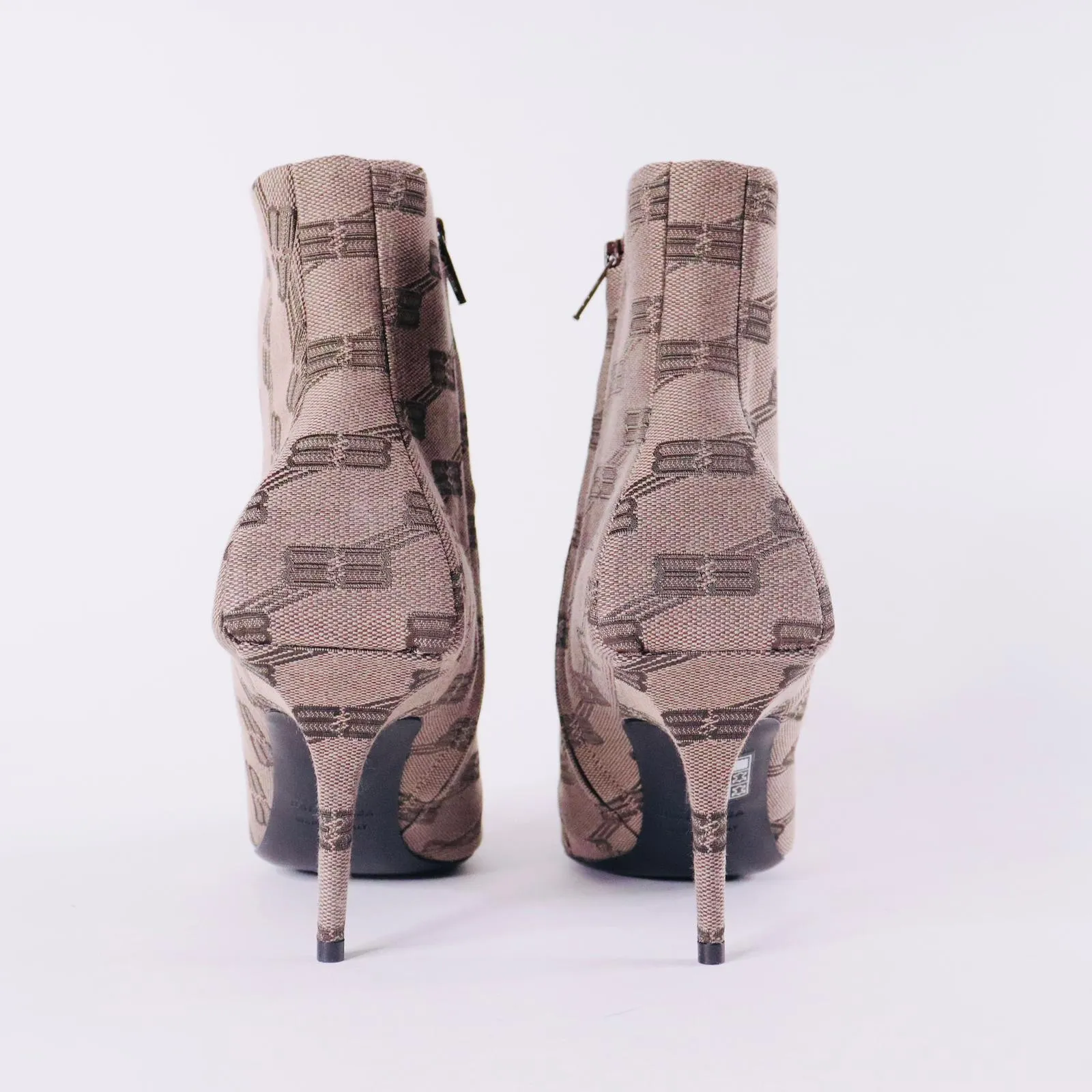 BALENCIAGA  Women's Square Knife 80mm Bootie BB Monogram