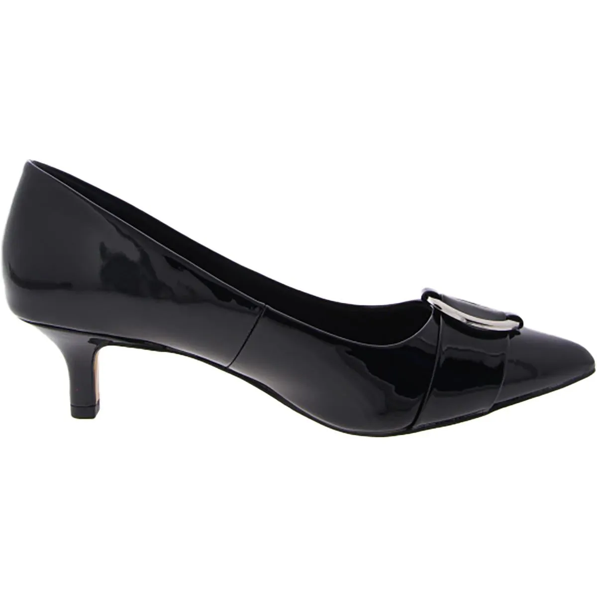 Bella Vita Womens Nic Slip On Pointed Toe Kitten Heels
