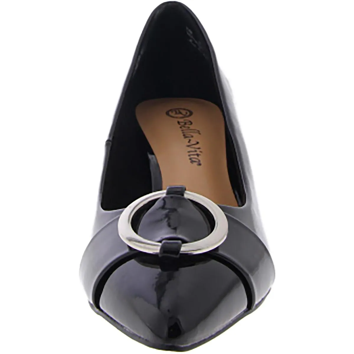 Bella Vita Womens Nic Slip On Pointed Toe Kitten Heels