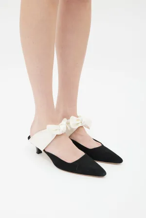 Black Coco Suede Mule