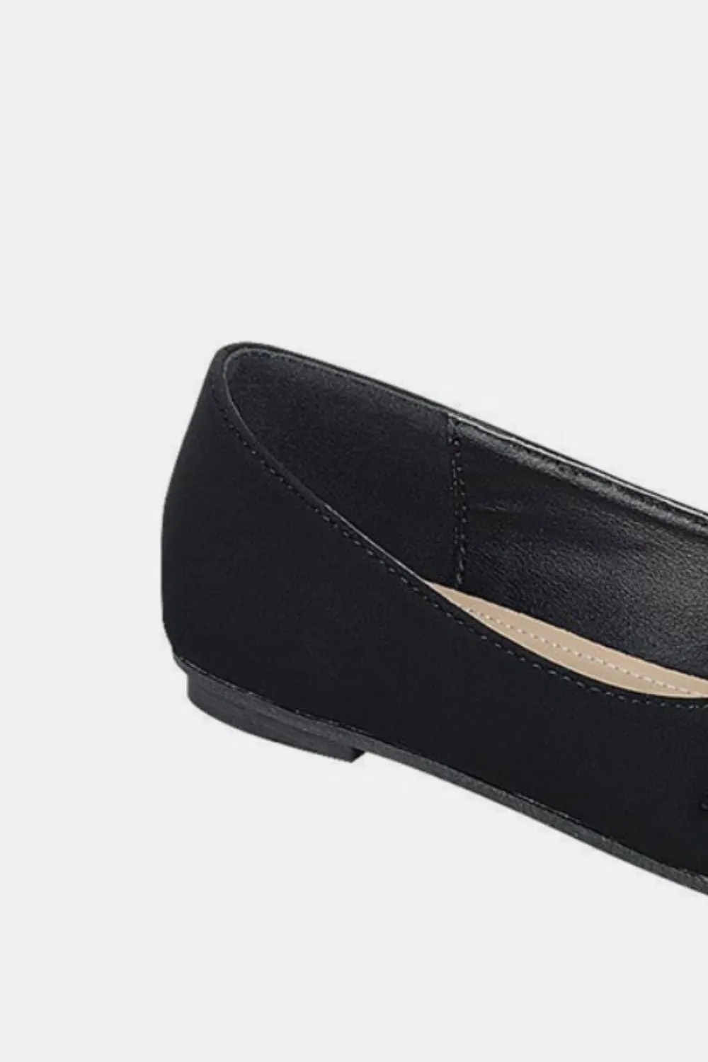 Blue Zone Planet |  Forever Link Slip On Rhinestone Buckle Ballet Flats