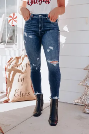 Celina Fray Hem Crop Jeans