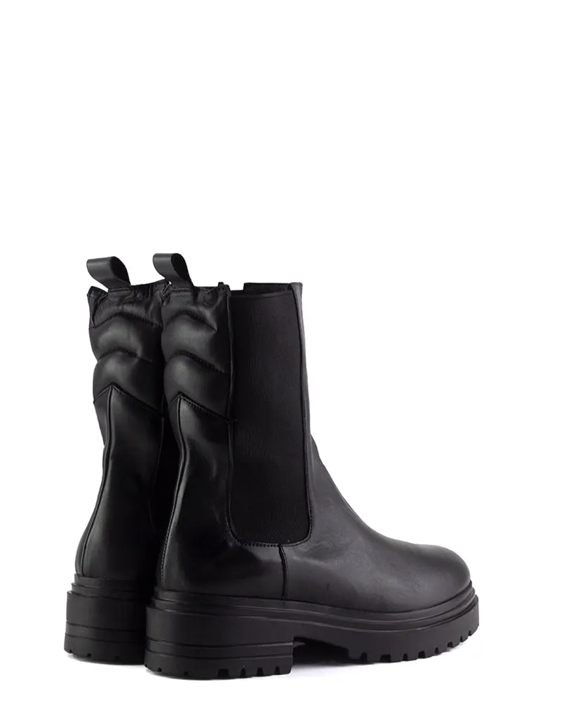 Chelsea biker boots - back