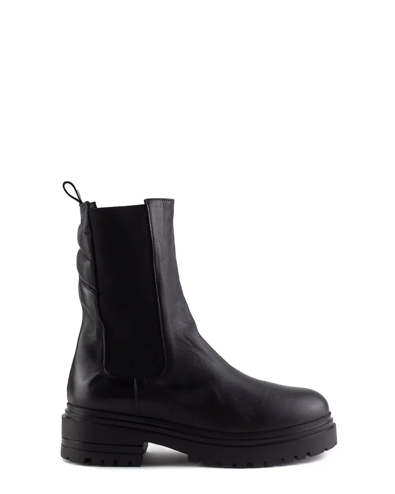 Chelsea biker boots - back