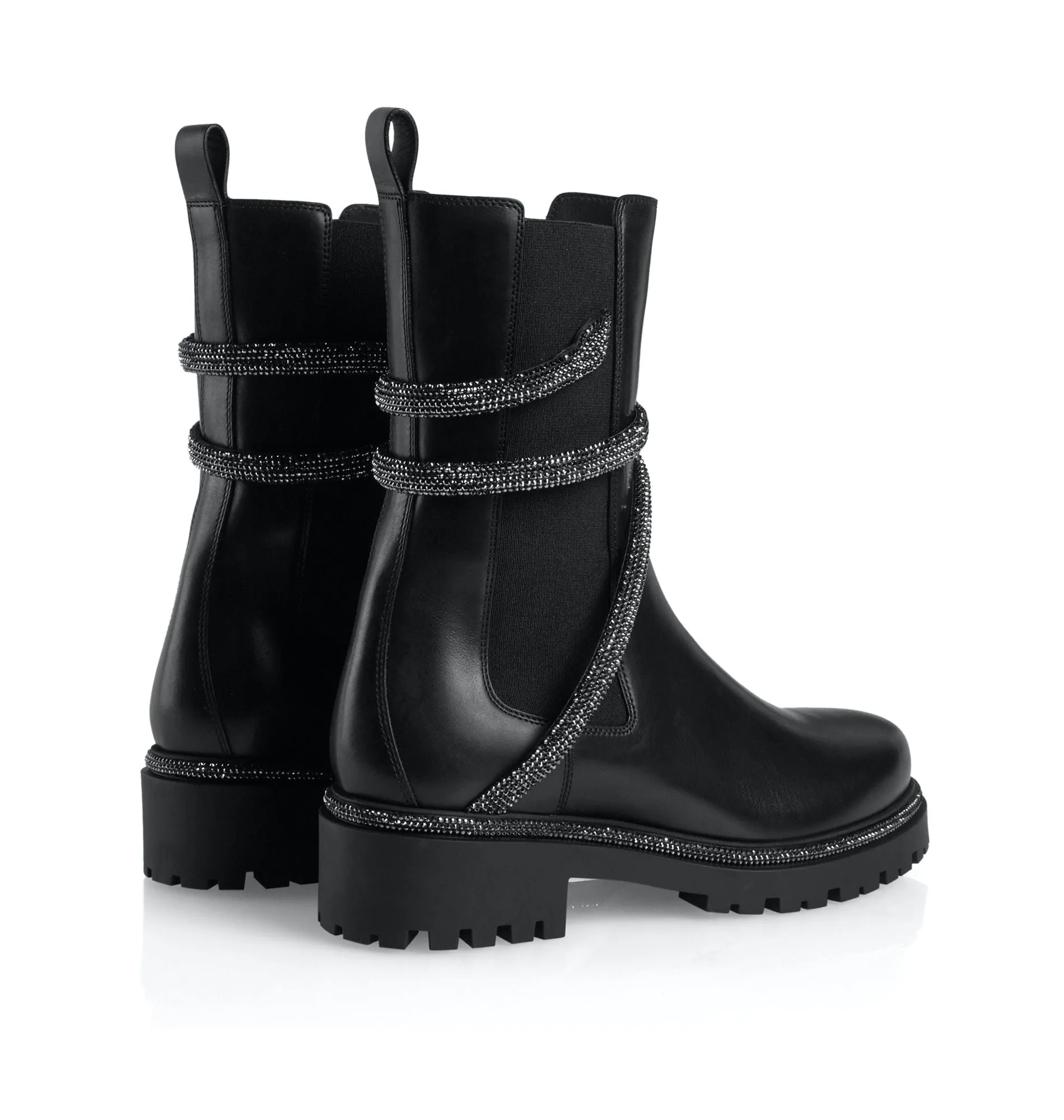 Cleo Combat Black Biker Boots( carryover style)