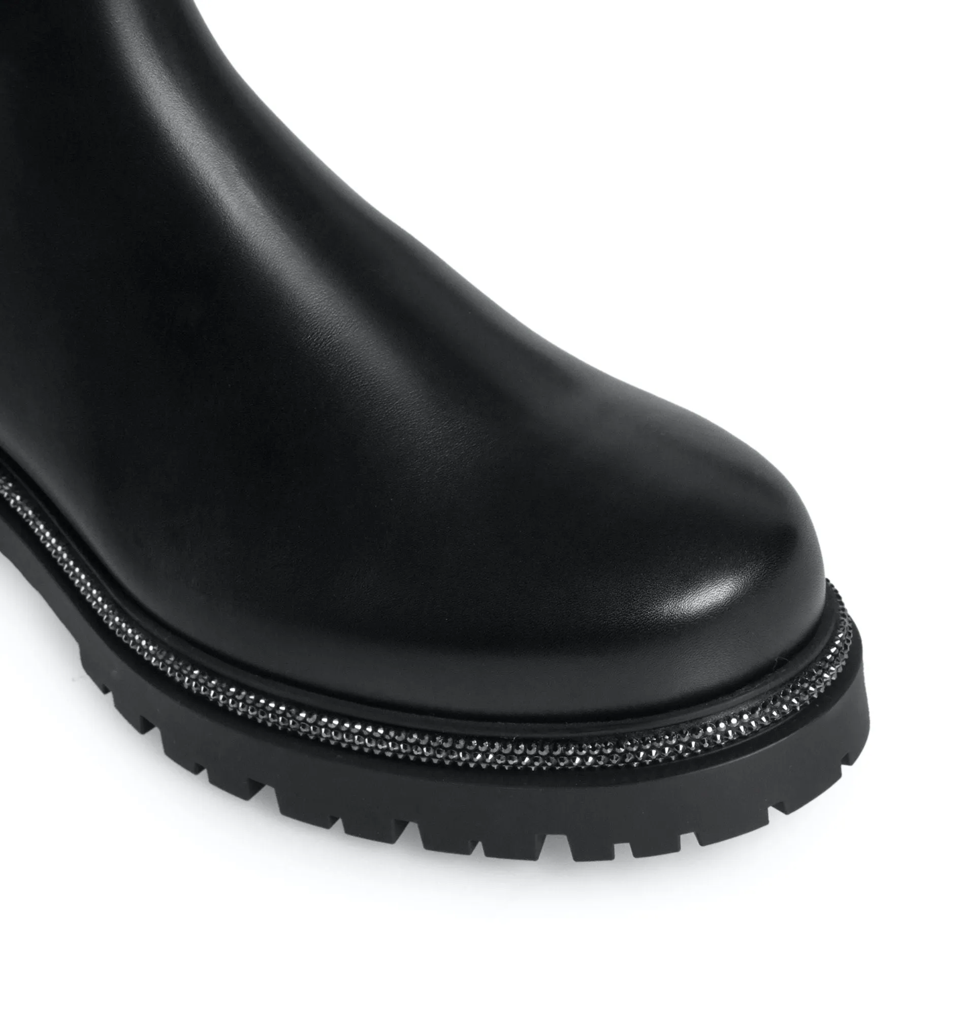 Cleo Combat Black Biker Boots( carryover style)