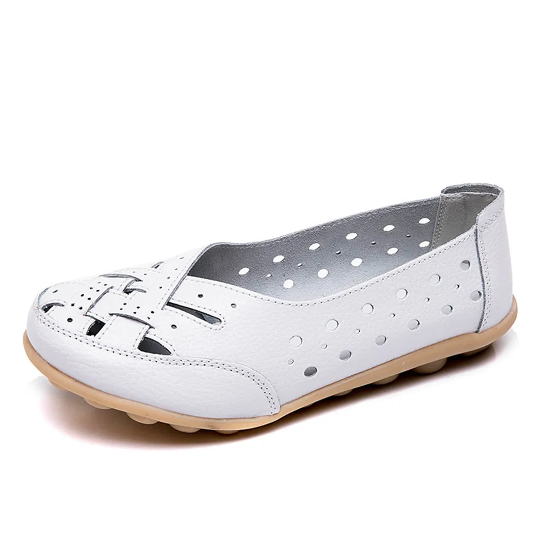 Comfyfleek Wide Toe Box & Wide Size Leather Moccasin - Basic Colors