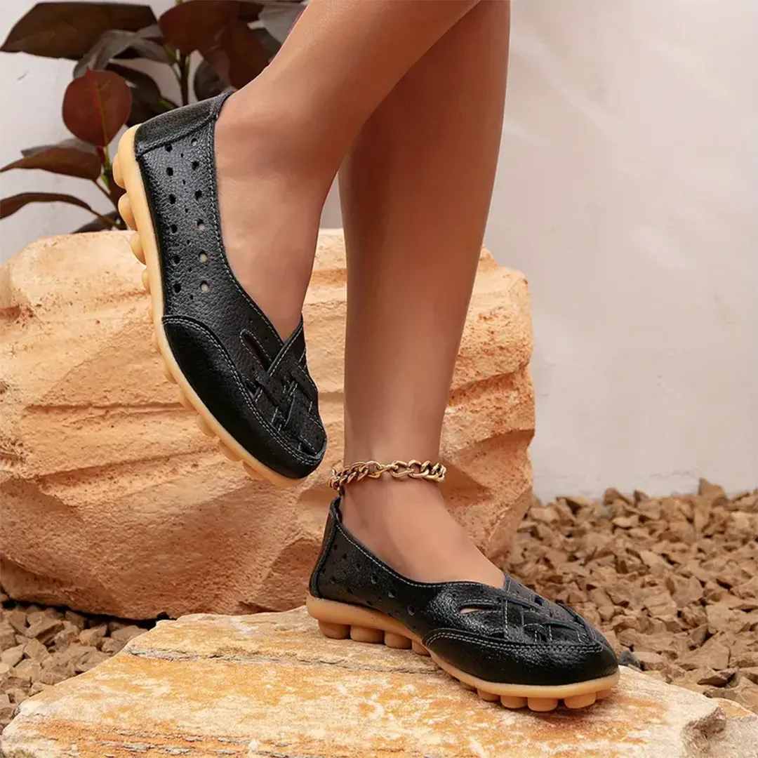 Comfyfleek Wide Toe Box & Wide Size Leather Moccasin - Basic Colors
