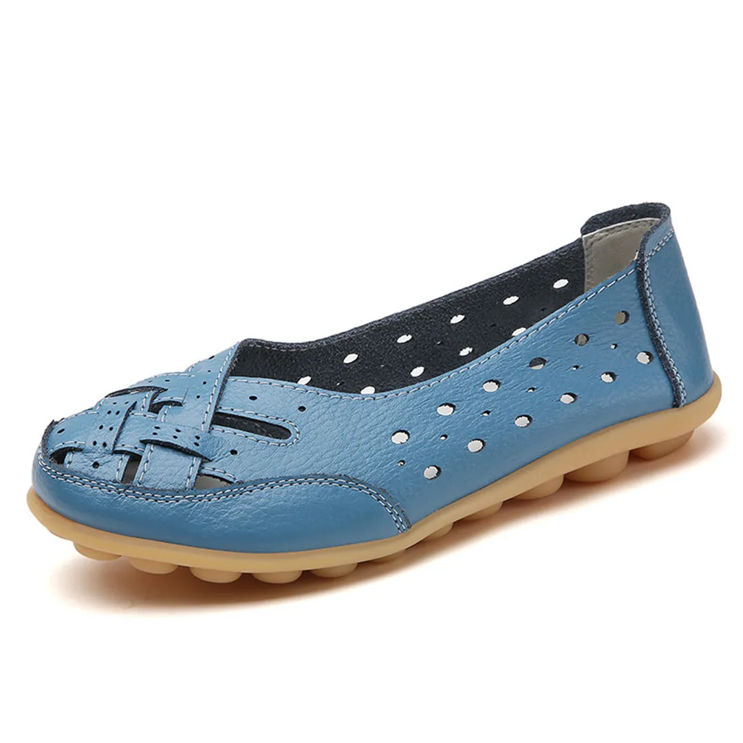 Comfyfleek Wide Toe Box & Wide Size Leather Moccasin - Basic Colors