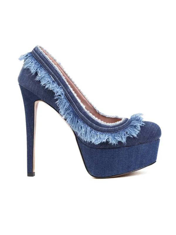 Denim Platform Stiletto&Pumps