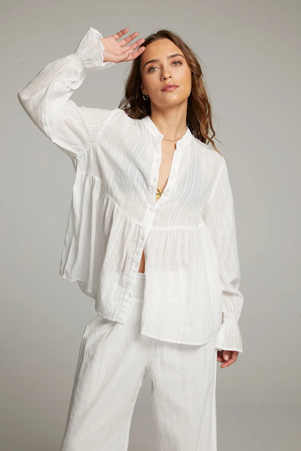 Dolphin White Button Down