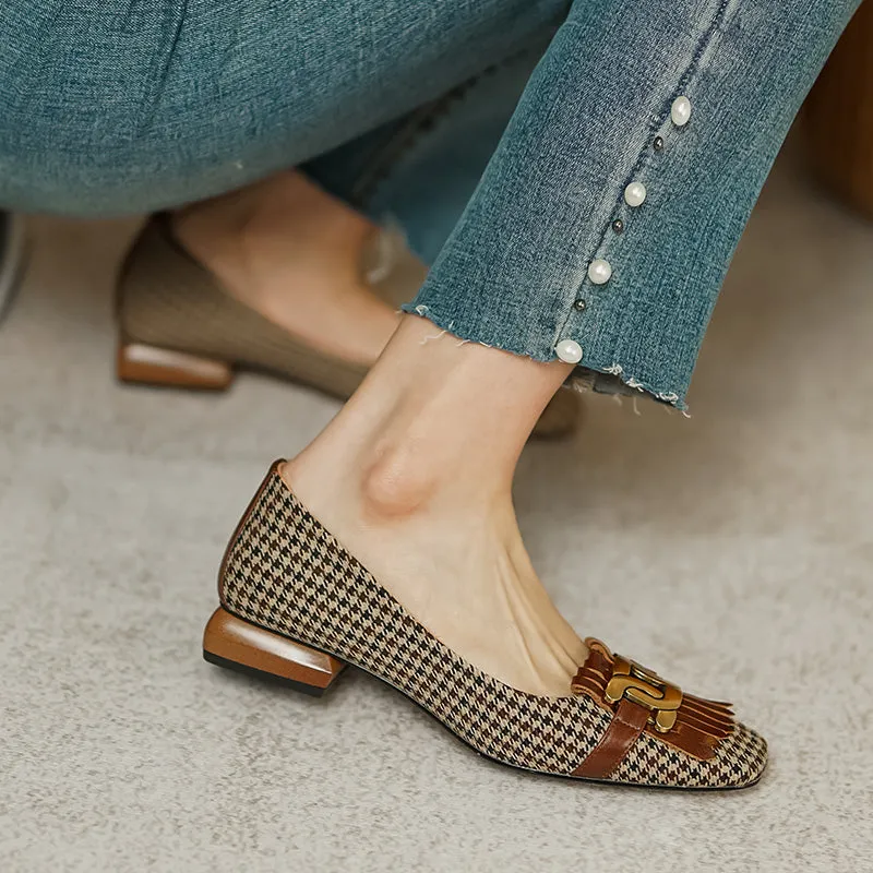 Dora Plaid Ballet Flats