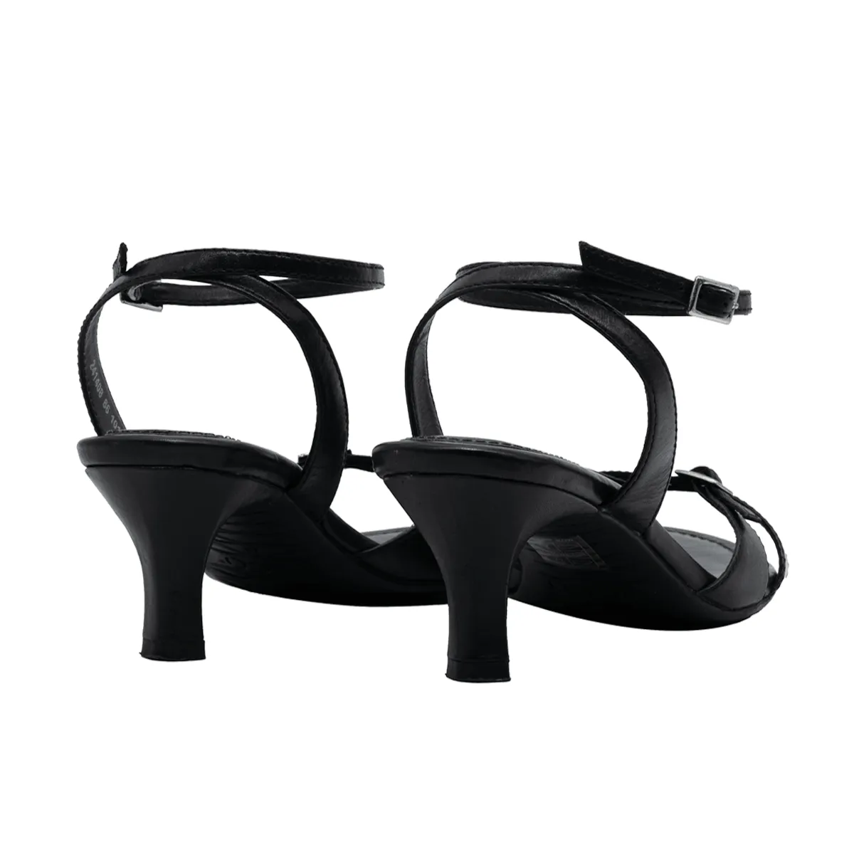 Ecco Kitten Heels Leather Black Colour For Women