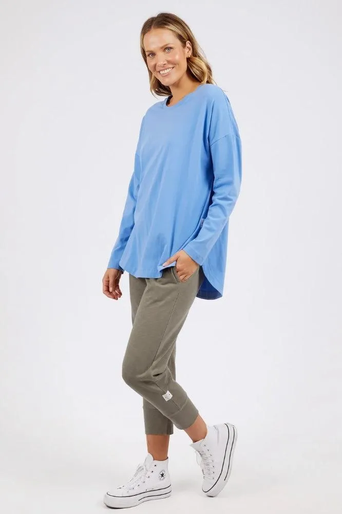 Elm Society Long Sleeve Tee Cerulean Blue