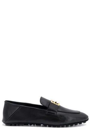 FENDI Elegant Leather Baguette Loafers for Women