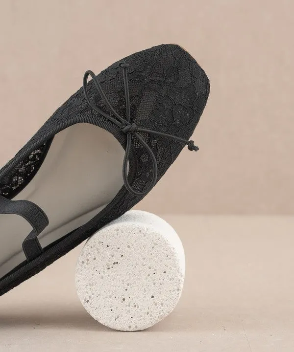 FLASH SALE Black Lace Ballet Flats