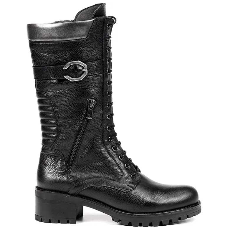 Fluchos Womens Boot Glass D8640 Black
