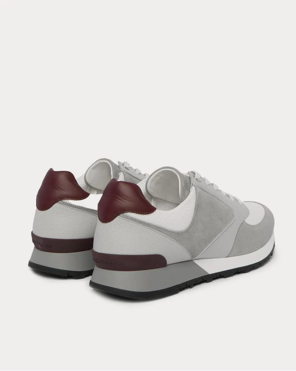 Foundry Suede, Textured-Leather and Mesh  Gray low top sneakers