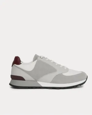 Foundry Suede, Textured-Leather and Mesh  Gray low top sneakers
