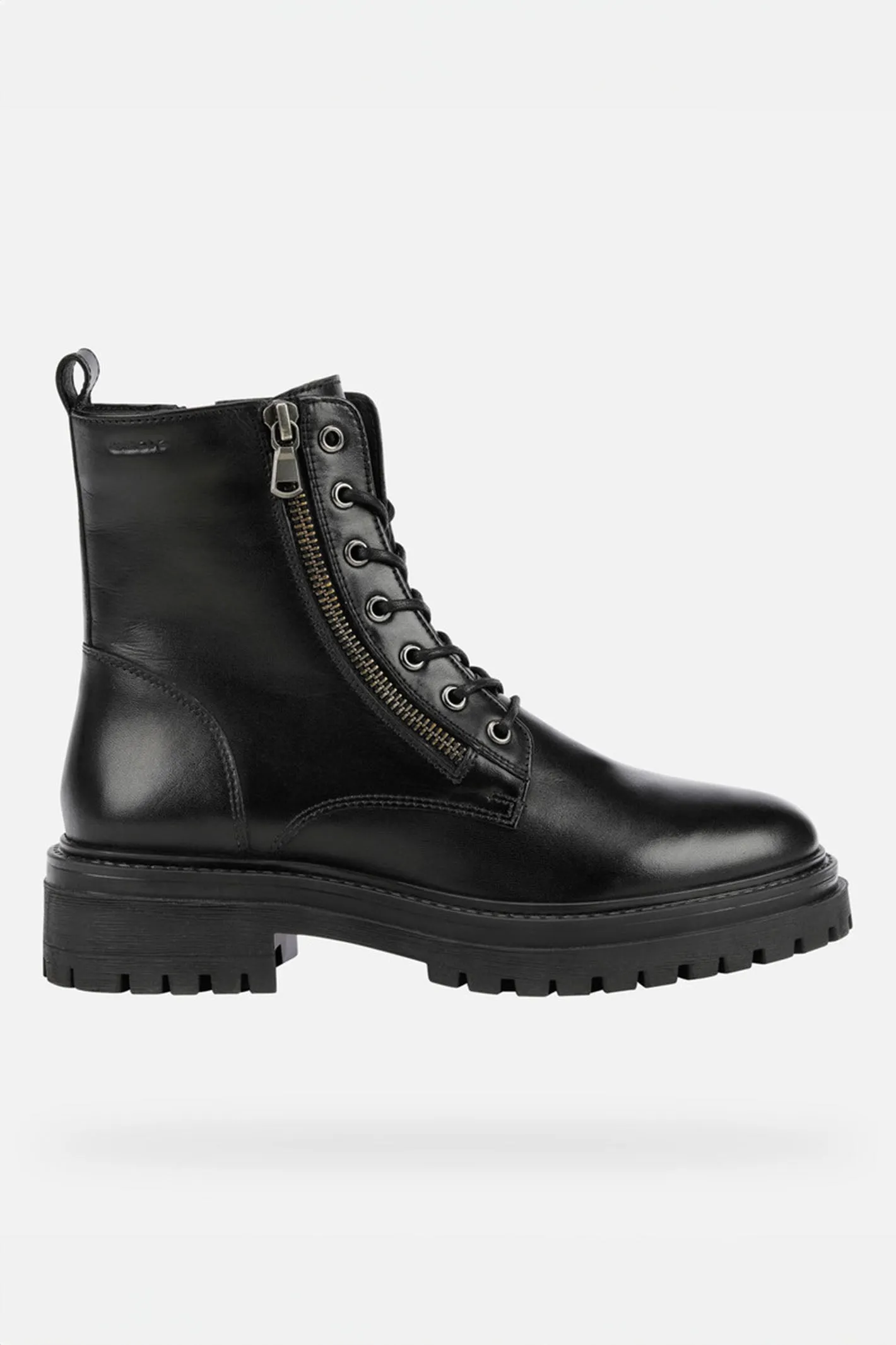 Geox Iridea Boots Black Leather Ankle D16HRC00043C9999