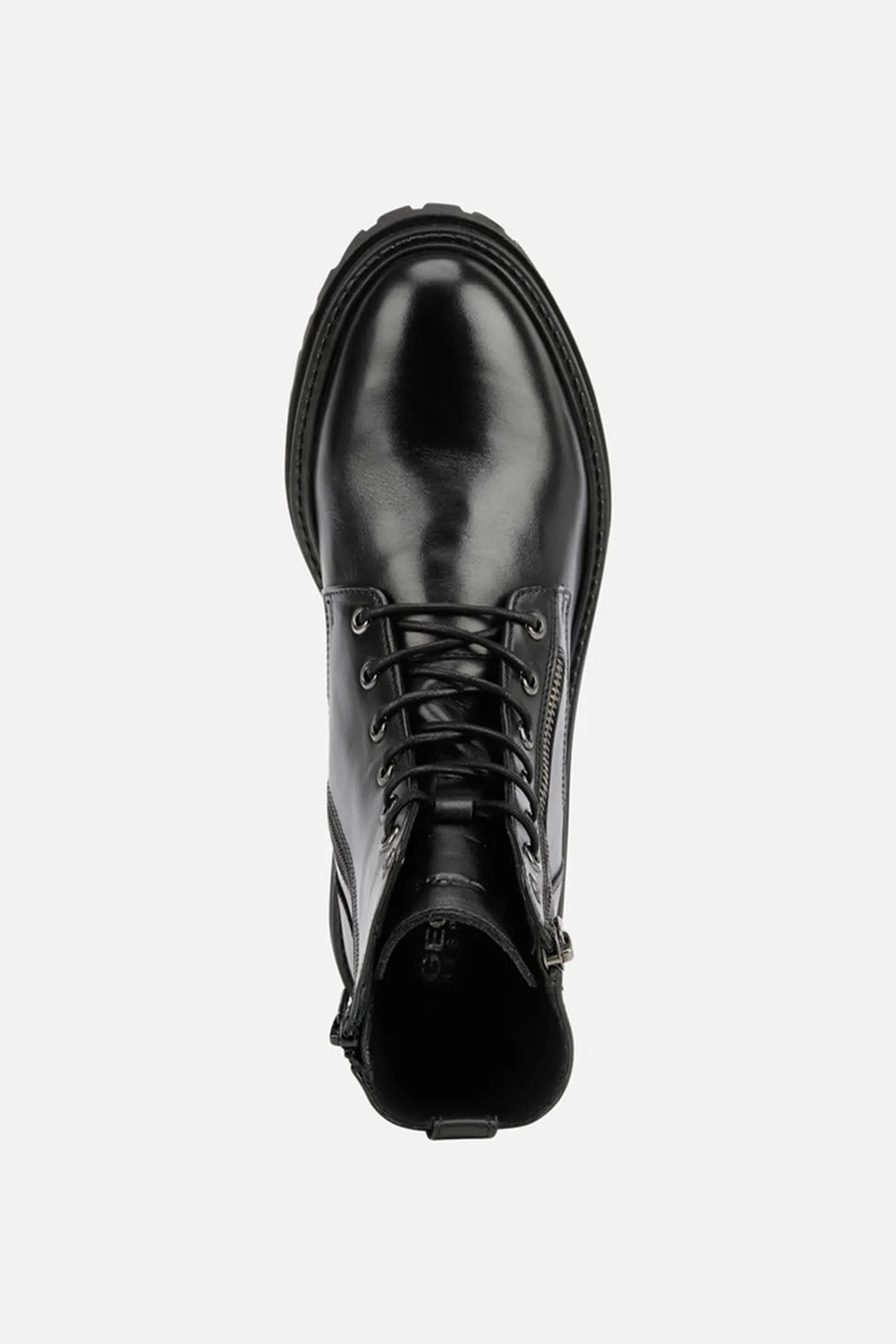 Geox Iridea Boots Black Leather Ankle D16HRC00043C9999