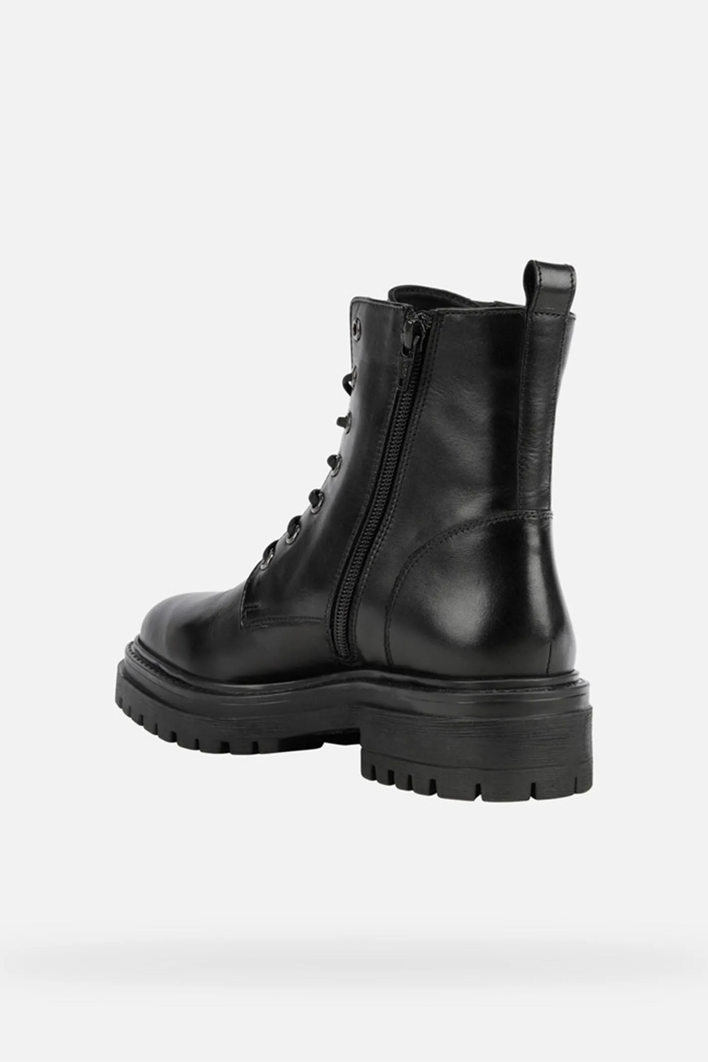 Geox Iridea Boots Black Leather Ankle D16HRC00043C9999