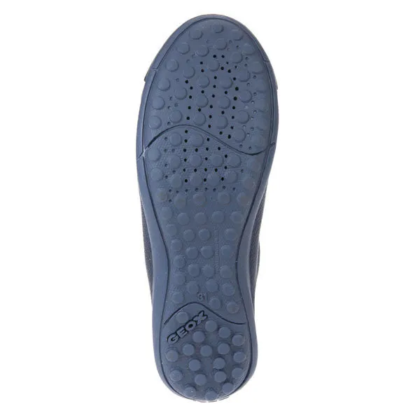 Geox J Piuma Navy Blue Ballerina Shoes