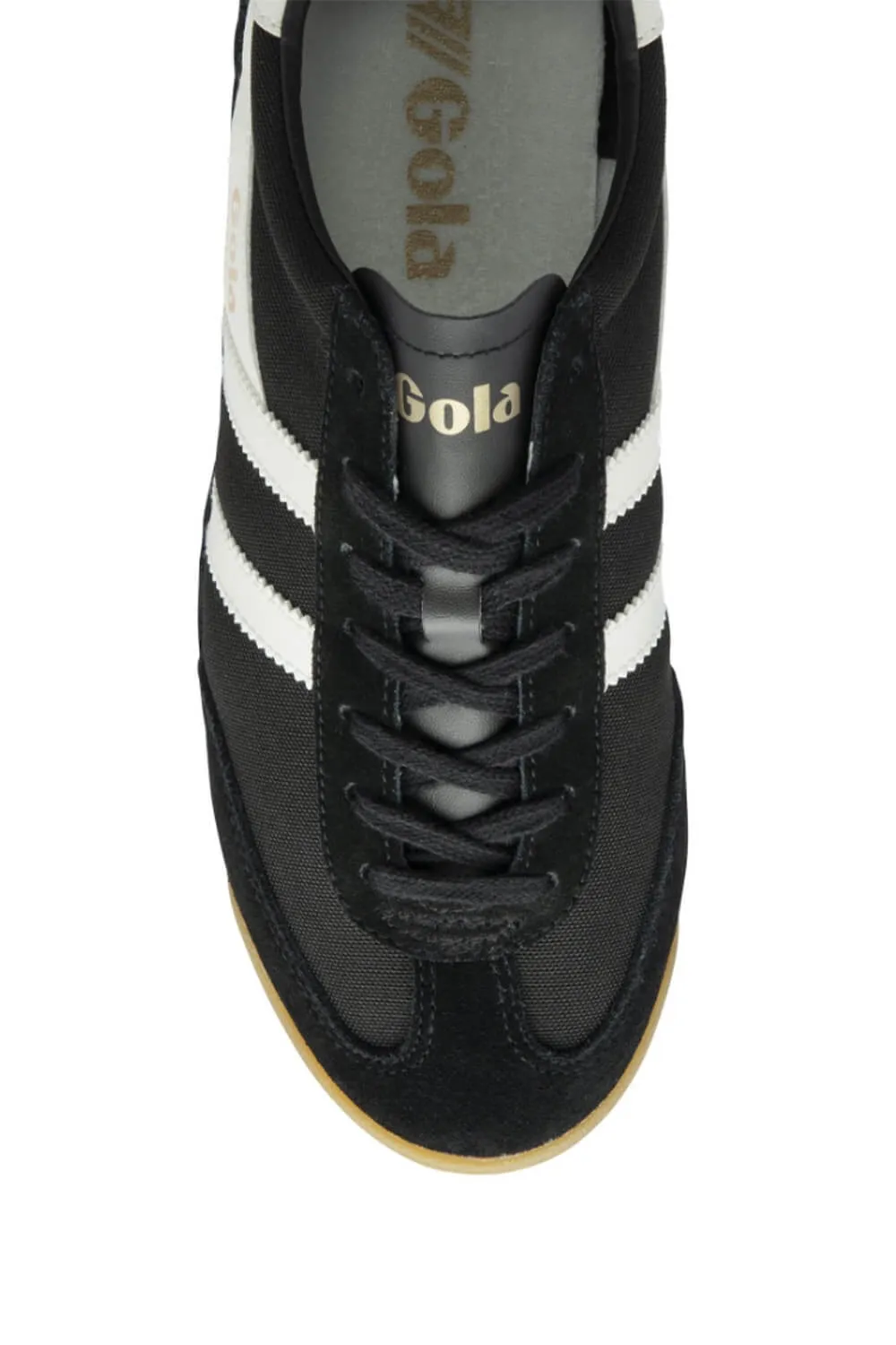 Gola Tornado Sneakers for Women in Black/Off White | CLB623-BLACK/WHITE