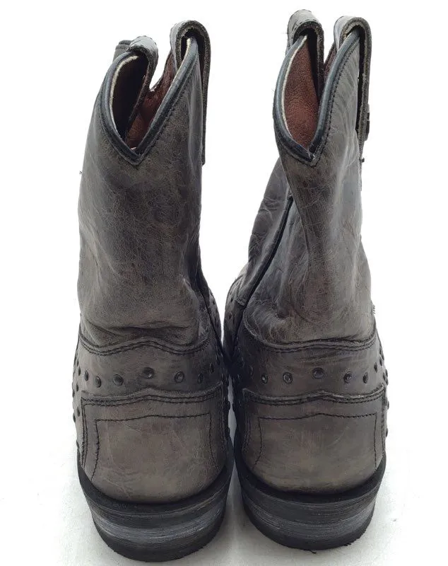 Harley-Davidson Women's Gray Biker Boots - Size 8.5M